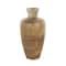 Brown Ceramic Antique Style Distressed Patina Vase